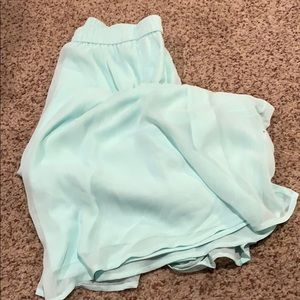 MINT COLORED CHIFFON MAXI